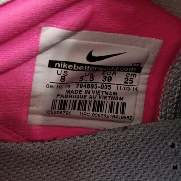 Nike Free 5.0 TR FIT 5 PRT Women’s Purple Geometric Colorful Running Shoes Sz 8 - Picture 7 of 10